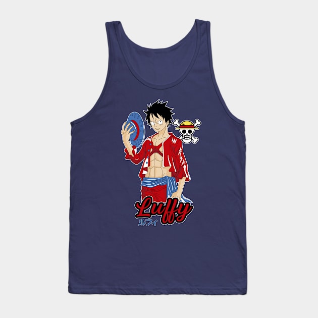 Luffy d Monkey - ONE PIECE Tank Top by Losen500